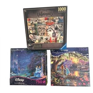 Disney thomas kinkade and villains‎ puzzles